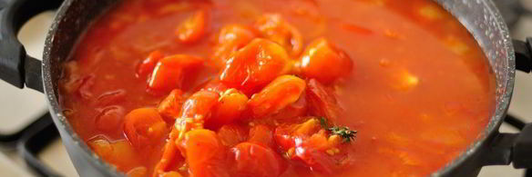 суп-пюре из запеченных томатов