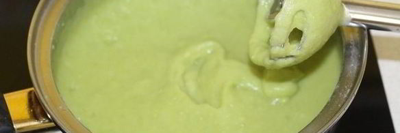 суп-пюре из зеленого горошка