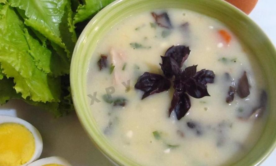 Рецепт супа пюре на курином бульоне из шампиньонов