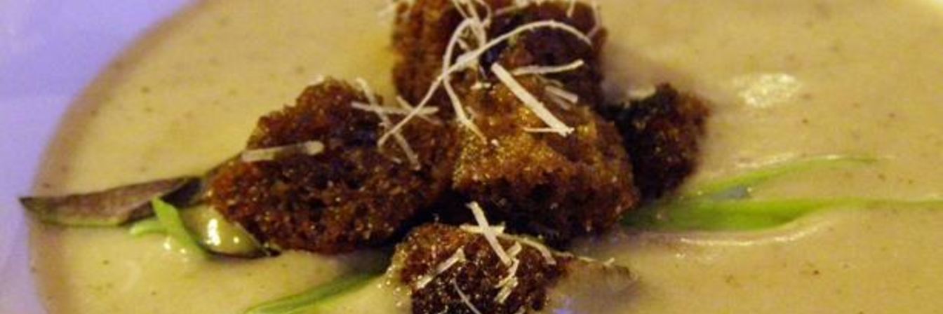 Суп-пюре с белыми грибами