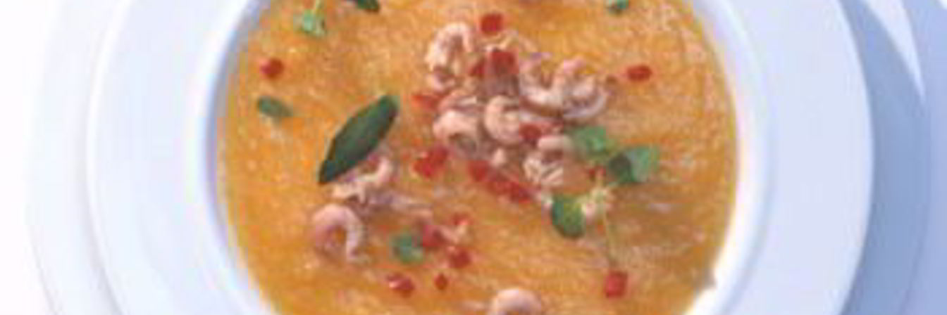 Суп-пюре с креветками