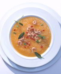 Суп-пюре с креветками