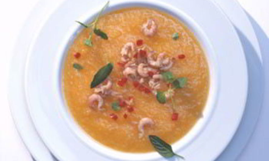 Рецепт супа-пюре с креветками