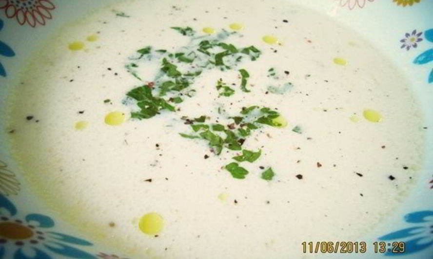 Рецепт супа-пюре с лососем и креветками