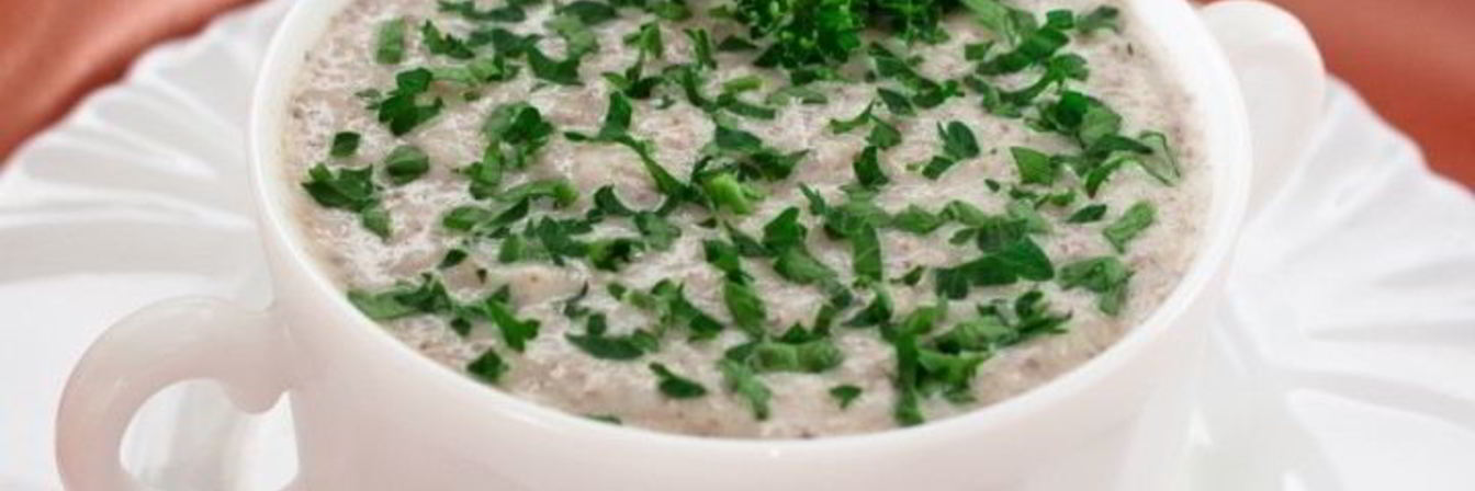 Суп-пюре с шампиньонами