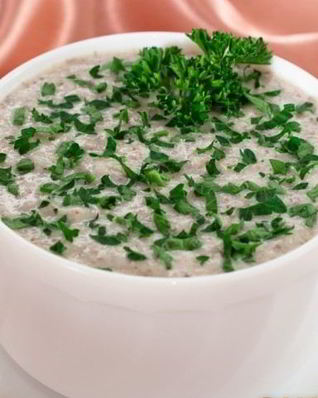 Суп-пюре с шампиньонами