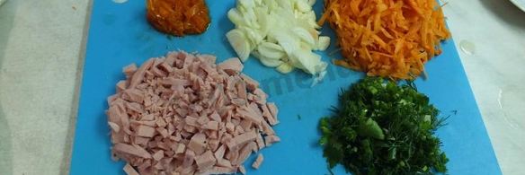 суп-пюре с ветчиной и яйцом