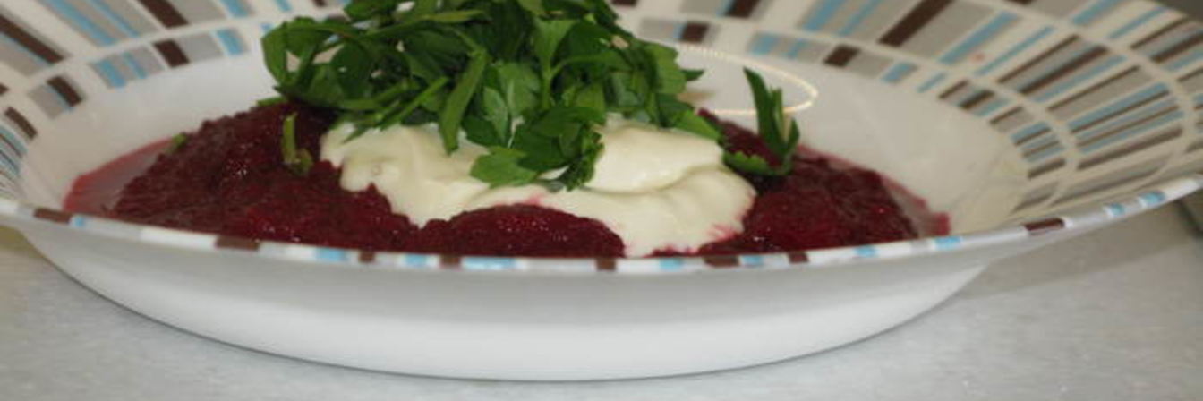 Свекольный суп-пюре