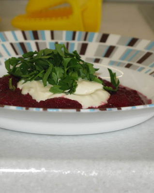 Свекольный суп-пюре