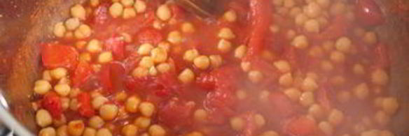 томатный суп-пюре с нутом