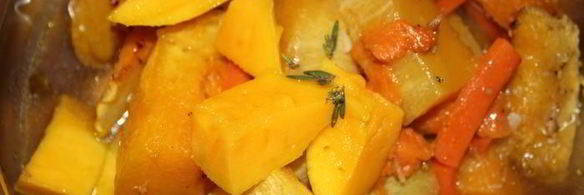 тыквенный суп-пюре с манго и зеленым чаем