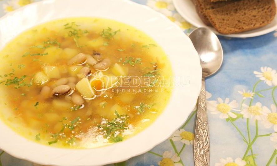 Рецепт супа с фасолью