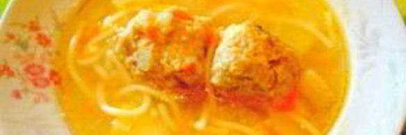 суп с фрикадельками и макаронами