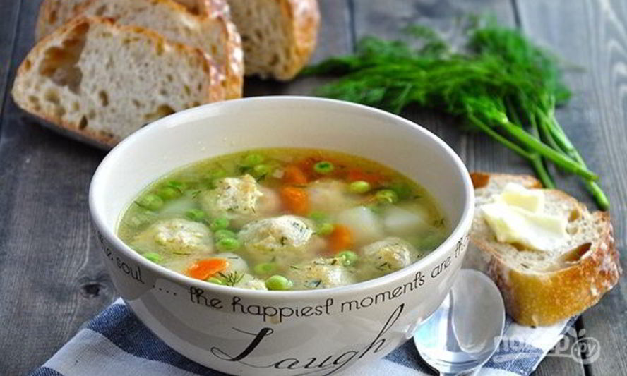 Рецепт супа с фрикадельками из фарша