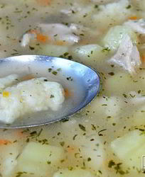 Суп с клецками из кус-куса