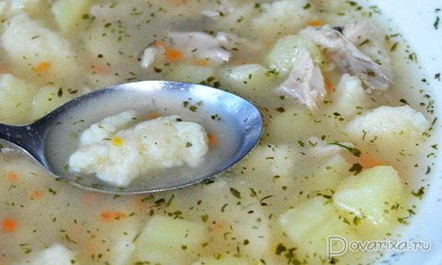 Рецепт супа с клецками из кус-куса