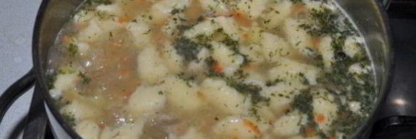 суп с клецками из кус-куса