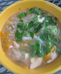 Суп с курицей