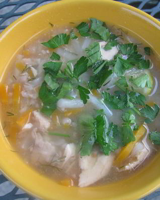 Суп с курицей