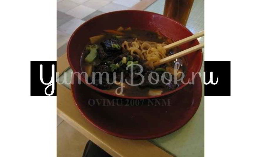 Рецепт супа с лапшой, овощами и говядиной