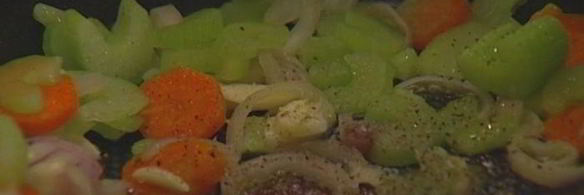 суп с миндалем и стручковой фасолью