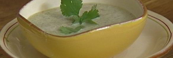 суп с миндалем и стручковой фасолью