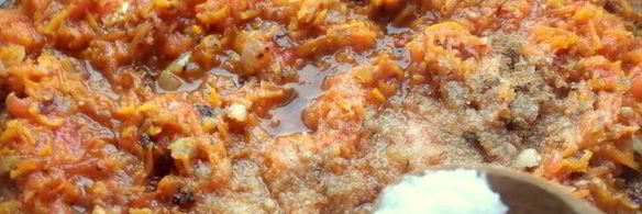 суп с перловкой и томатами