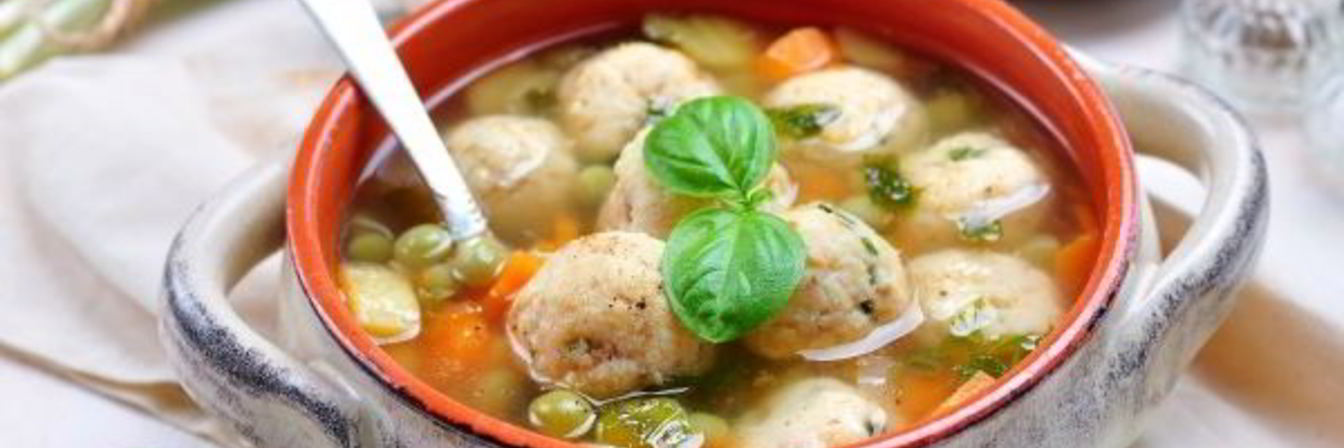 Суп с рыбными фрикадельками