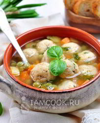 Суп с рыбными фрикадельками