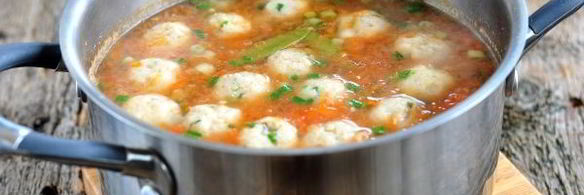 суп с рыбными фрикадельками