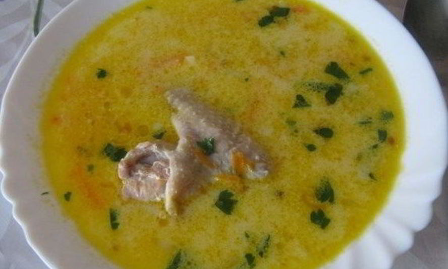 Рецепт супа с сыром и курицей