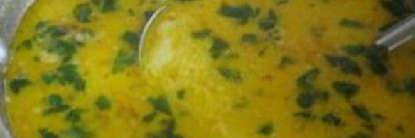 суп с сыром и курицей