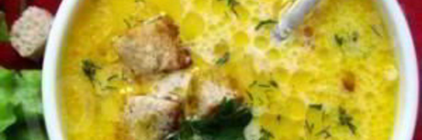 Суп сливочный с ветчиной