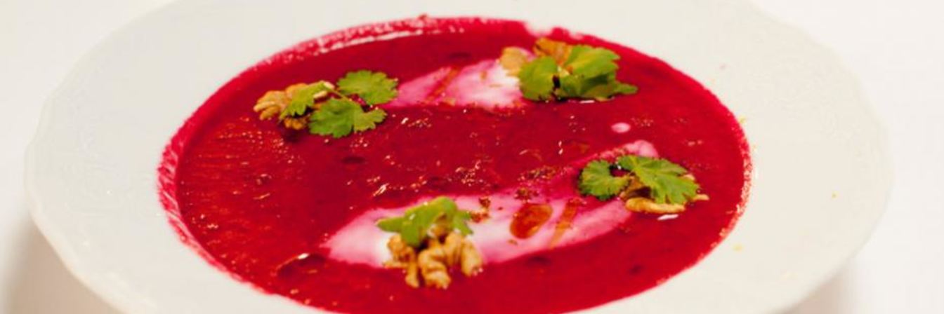 Свекольный крем-суп на кокосовом молоке