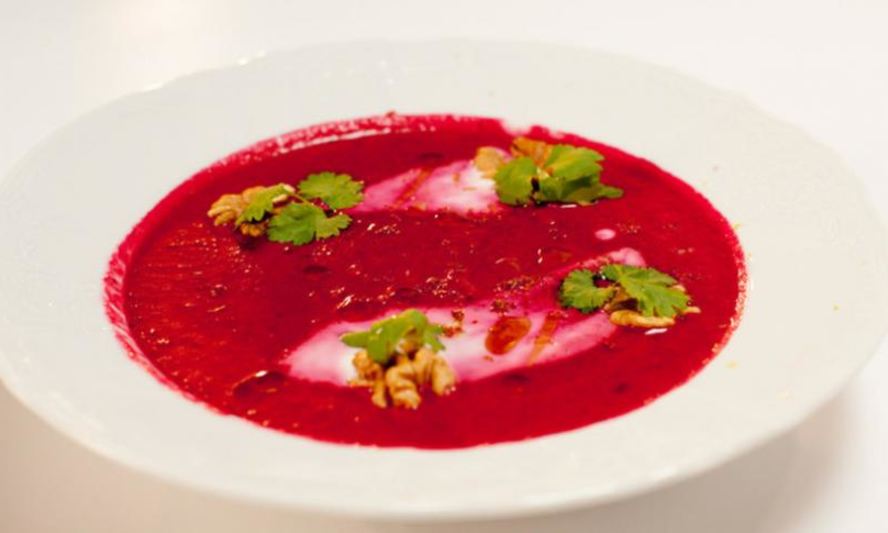 Рецепт свекольного крема-супа на кокосовом молоке
