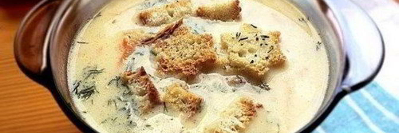 Французский сырный суп с курицей