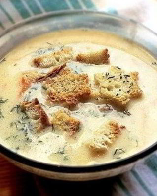 Французский сырный суп с курицей