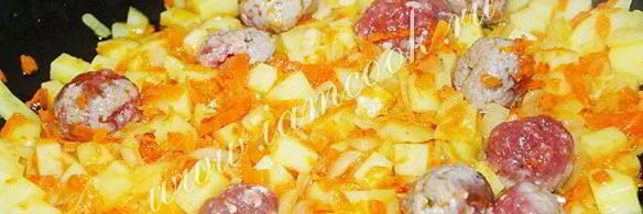 сырный суп с фрикадельками