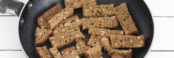 сырный суп с гренками