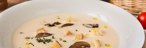 сырный суп с грибами