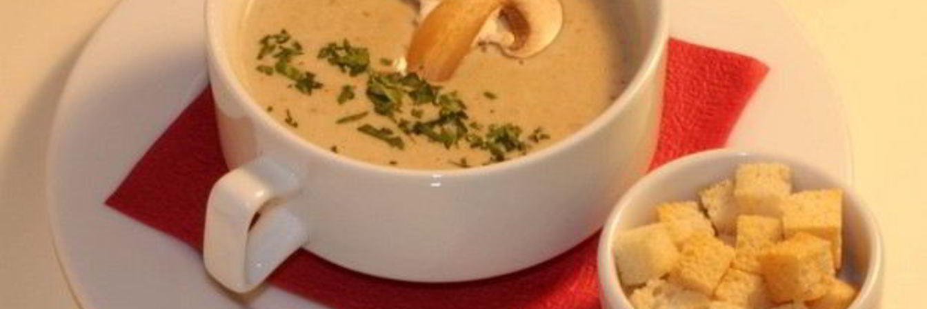 Сырный суп с шампиньонами