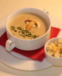 Сырный суп с шампиньонами