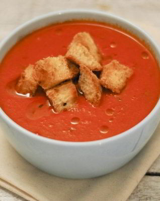 Томатный крем-суп со сливками