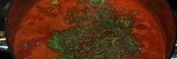 томатный крем-суп со сливками