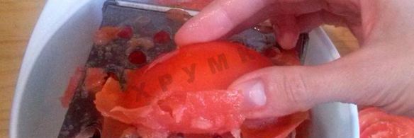 томатный суп с морепродуктами