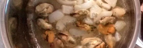 томатный суп с морепродуктами