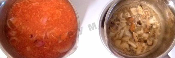 томатный суп с морепродуктами