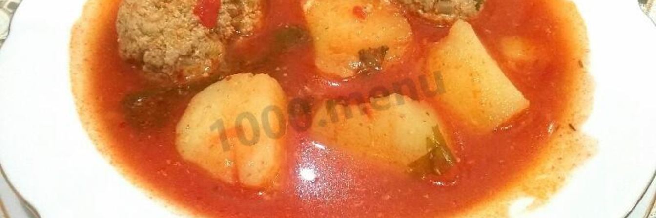 Турецкий суп Измир Кефте