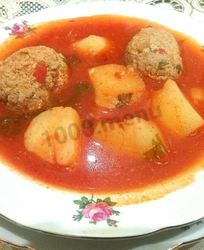 Турецкий суп Измир Кефте