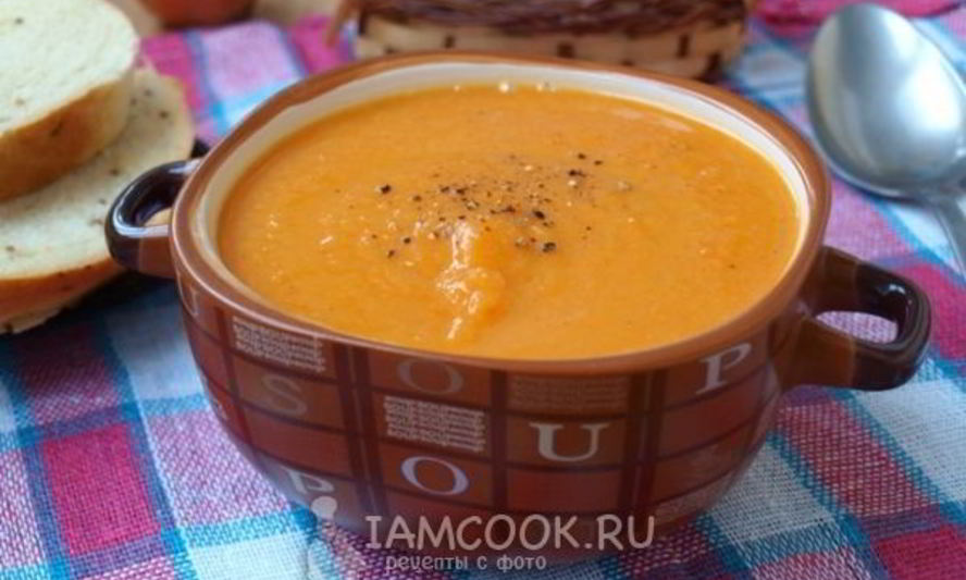 Рецепт тыквенно-морковного суп с красной чечевицей